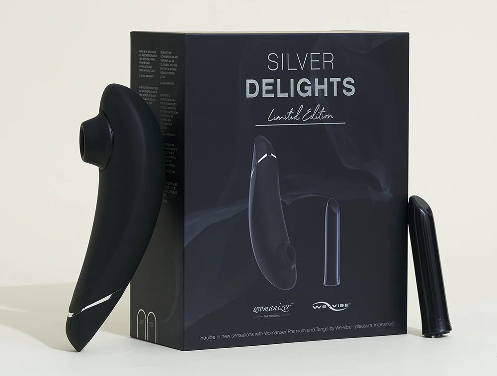 Silver Delights Collection Womanizer Premium и We-Vibe Tango