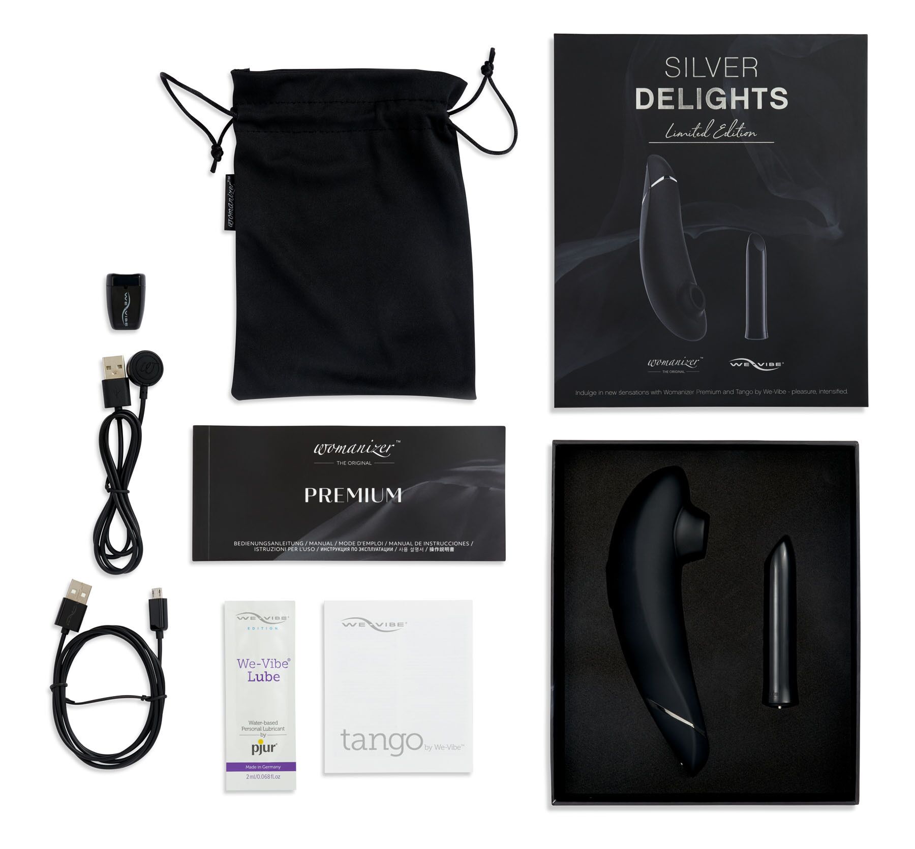 Silver Delights Collection: Womanizer Premium і We-Vibe Tango - 1